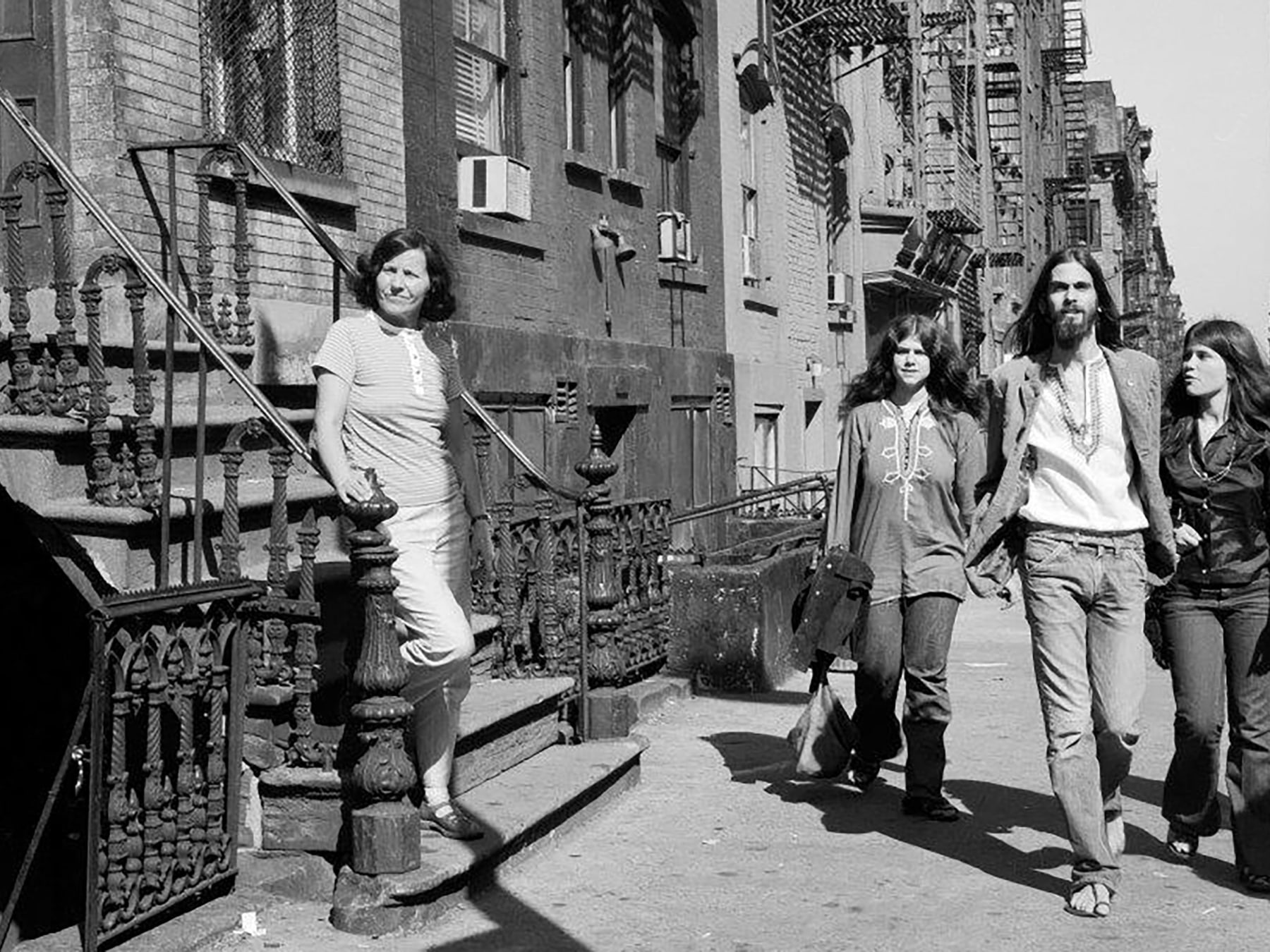 Lassnig in the Lower East Village, c. 1969.
Photo: Maria Lassnig. Archive of the Maria Lassnig Foundation.