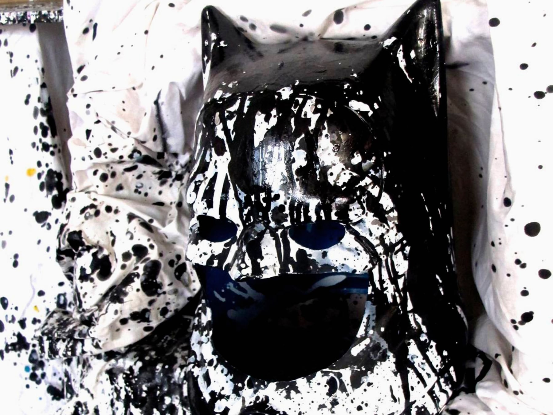 Batman mask in Pensato studio, 2012.