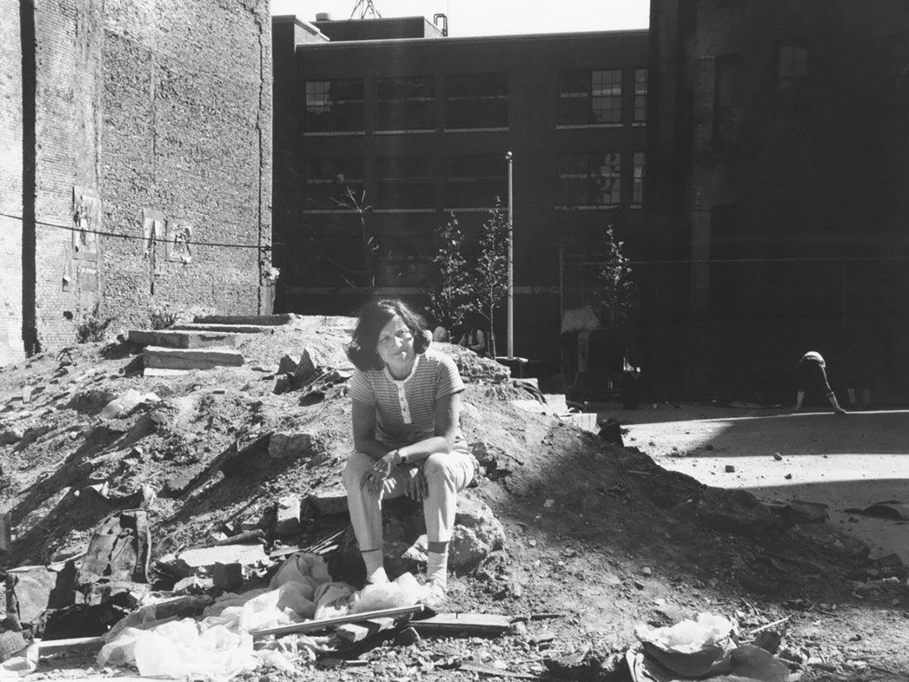 Lassnig in the Lower East Village, c. 1969.
Photo: Maria Lassnig. Archive of the Maria Lassnig Foundation.