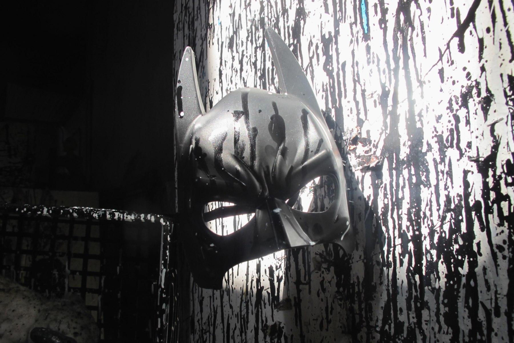 Batman mask in Pensato studio, 2010.