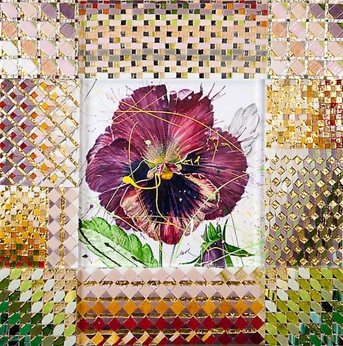 Nall Purple Pansy Mosaic