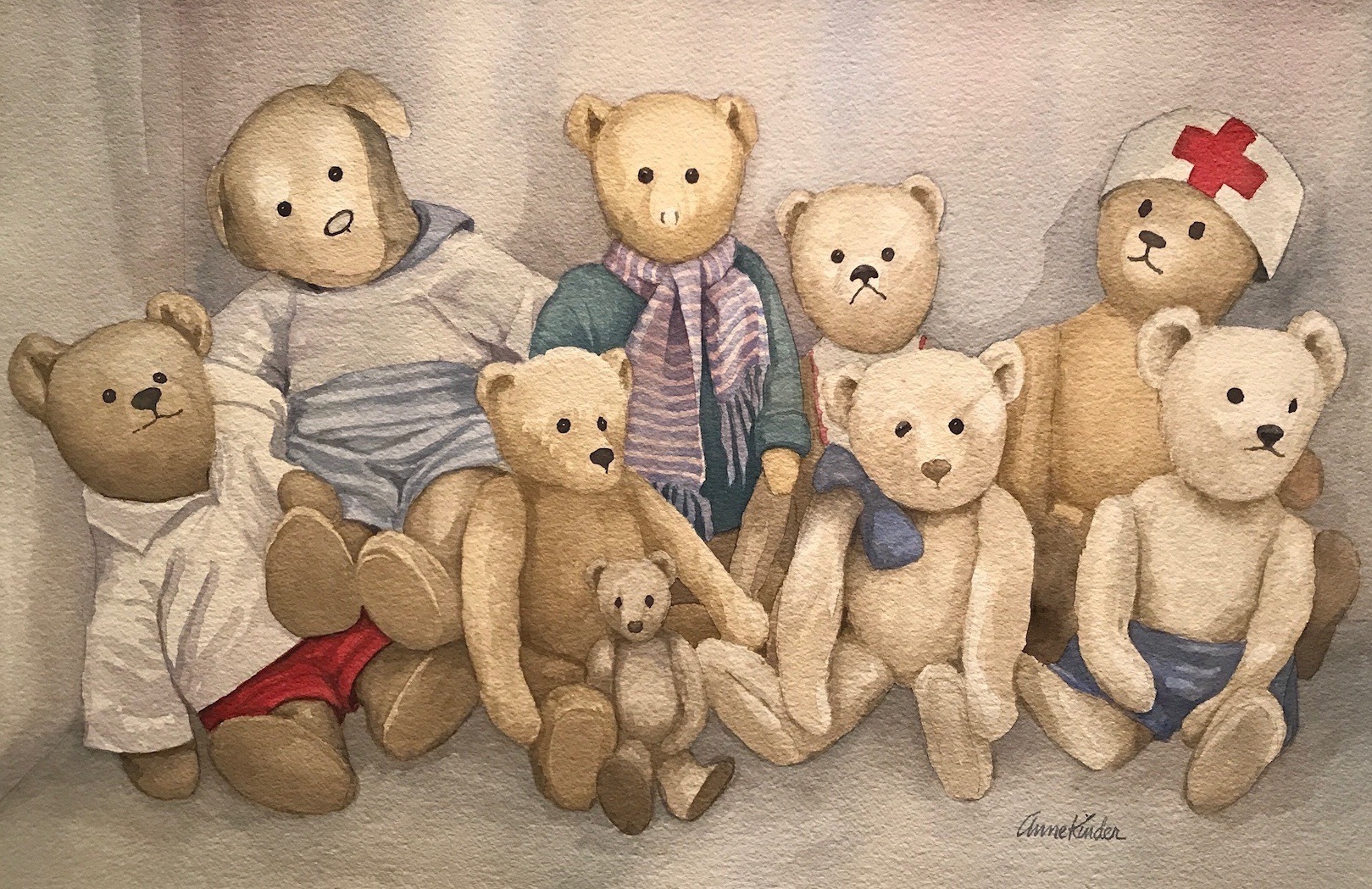 Anne Kinder, Museum Bears,&nbsp;2017
