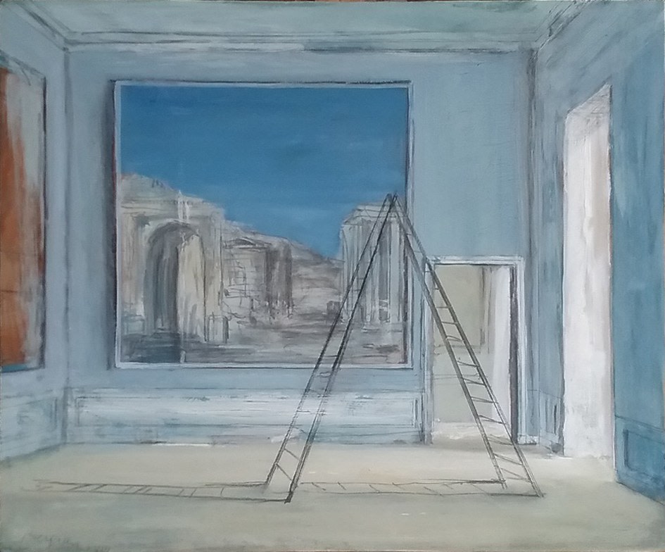 Pierre Bergian, Ladder with Ruins, 2018