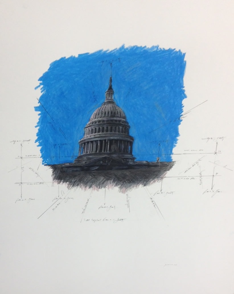 Grover Mouton United States Capitol Dome in Space, 2014