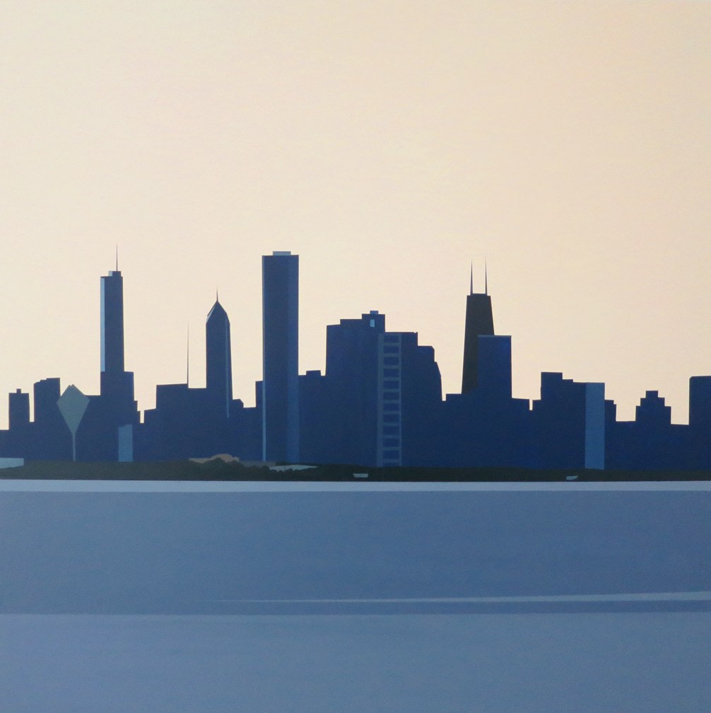 Greta Van Campen, Chicago Skyline from Hyde Park, 2014