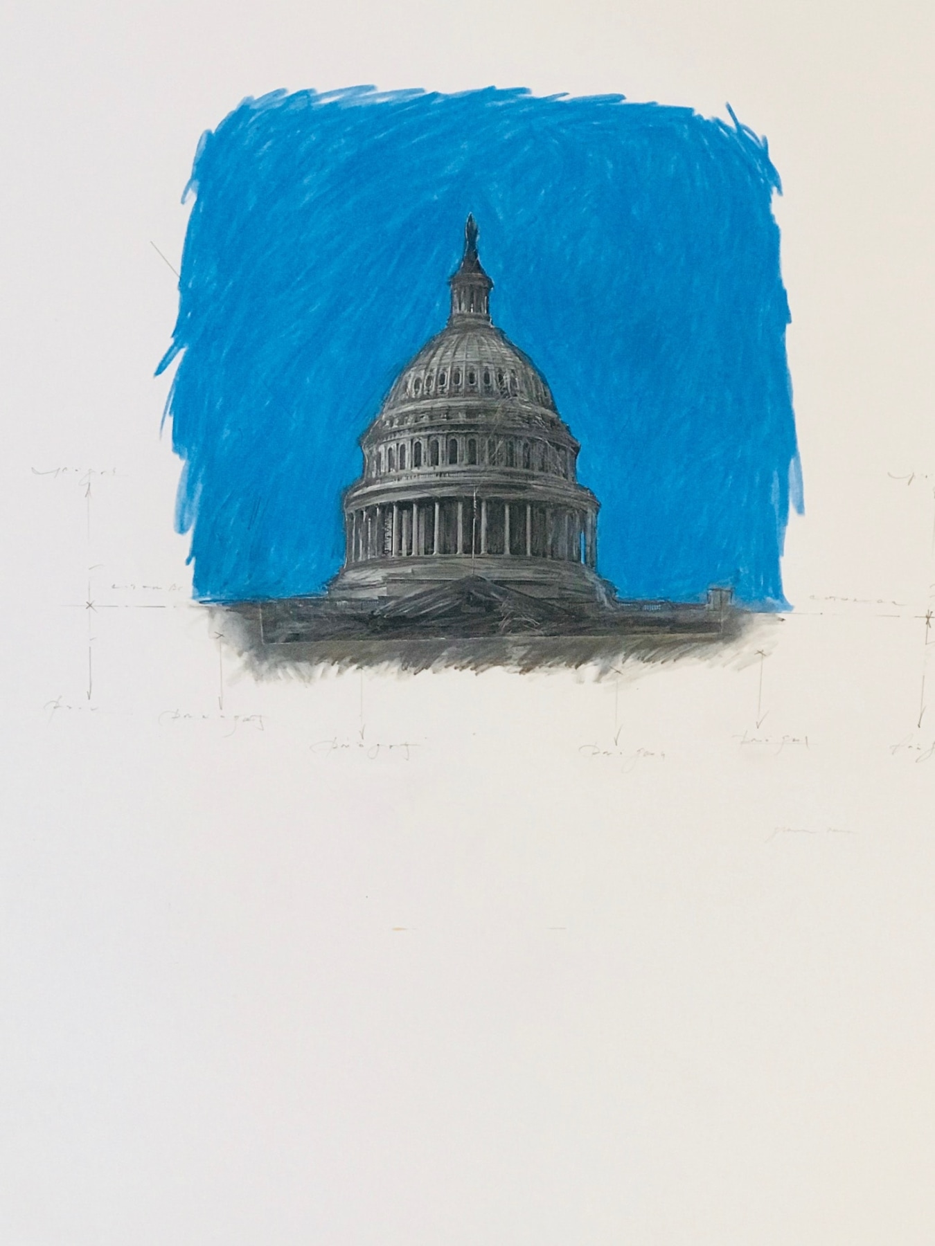 Grover Mouton, Capitol Dome in Space, 2017