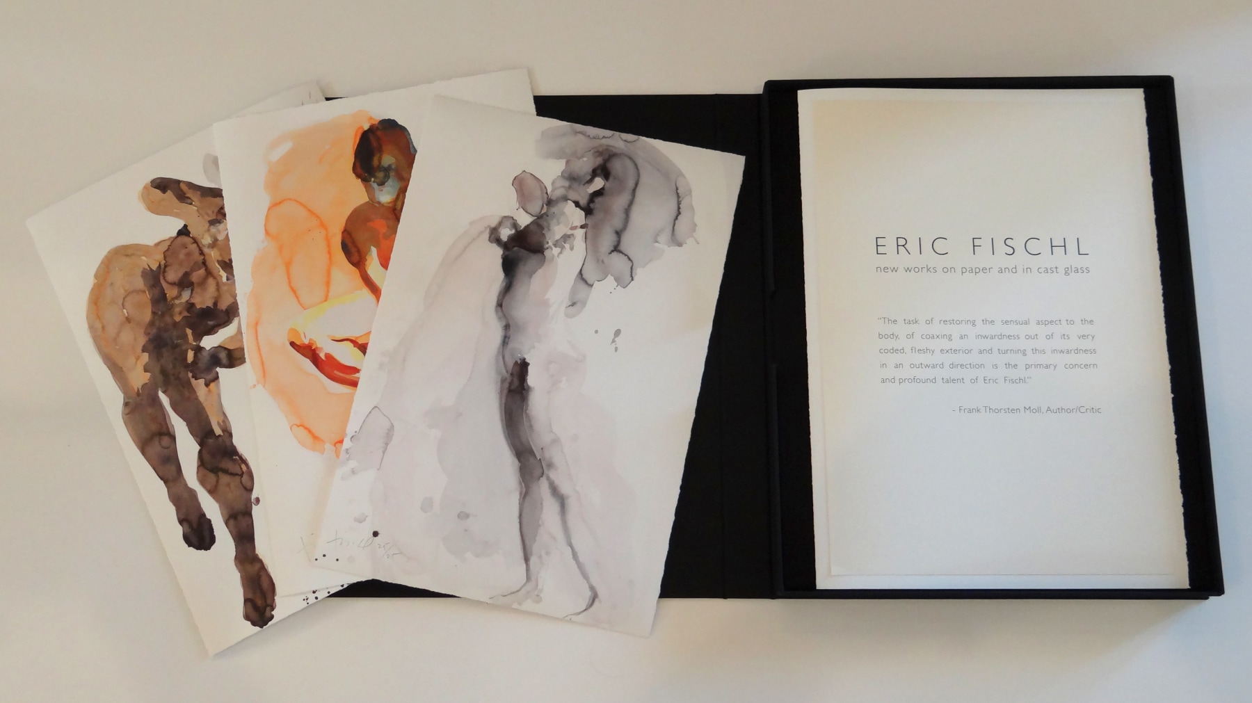 Eric Fischl, Paper and cast glass portfolio, 2012