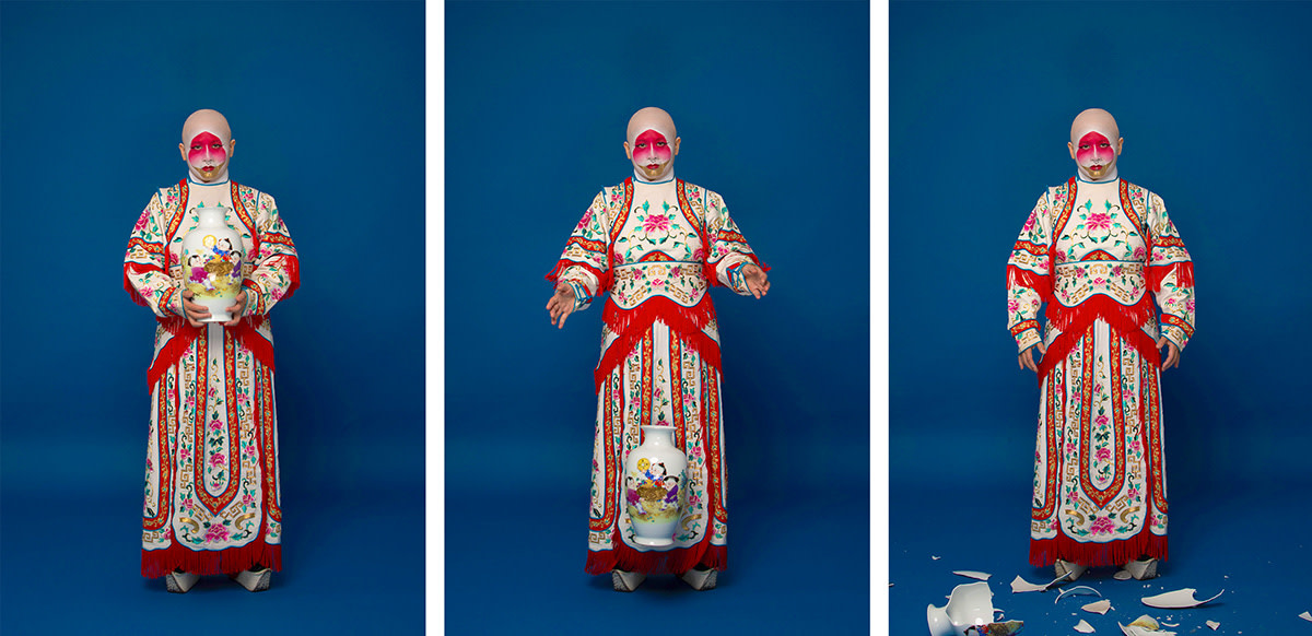 CHUN HUA CATHERINE DONG | UNMASK OPERA | PERFORMANCE PHOTOGRAPH | DIGITAL PRINT | 32 X 44 INCHES EACH | 2024