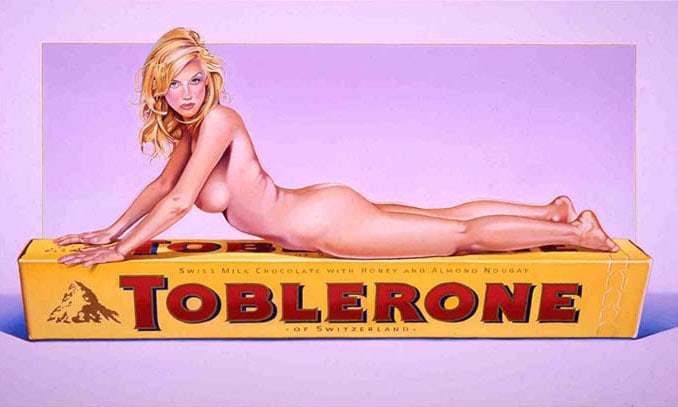 Mel Ramos' Toblerone Tess print