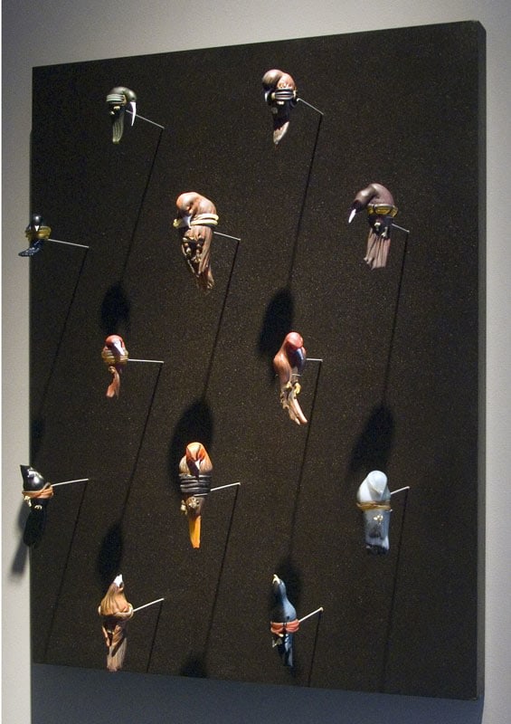 William Morris bird panel