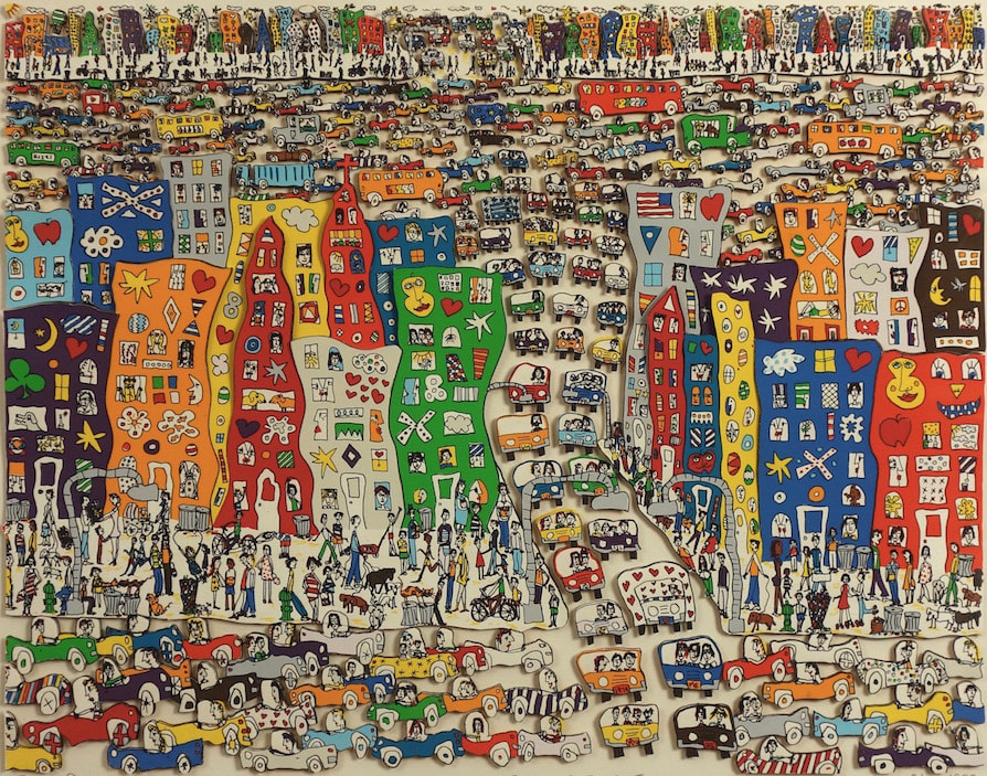 James Rizzi It's So Hard To Be a Saint in the City 1982 Edition of 99