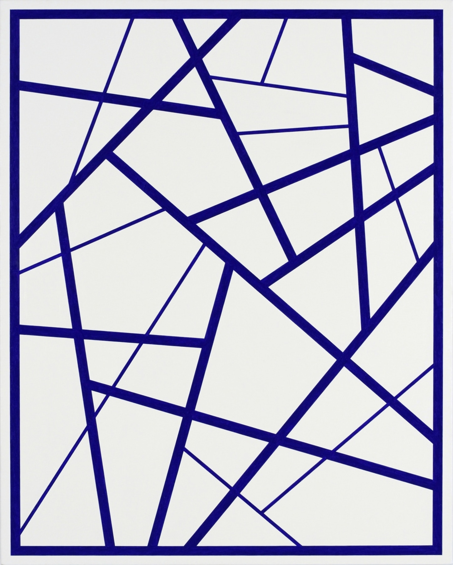 Cary Smith Straight Lines #5 (dark blue), 2015