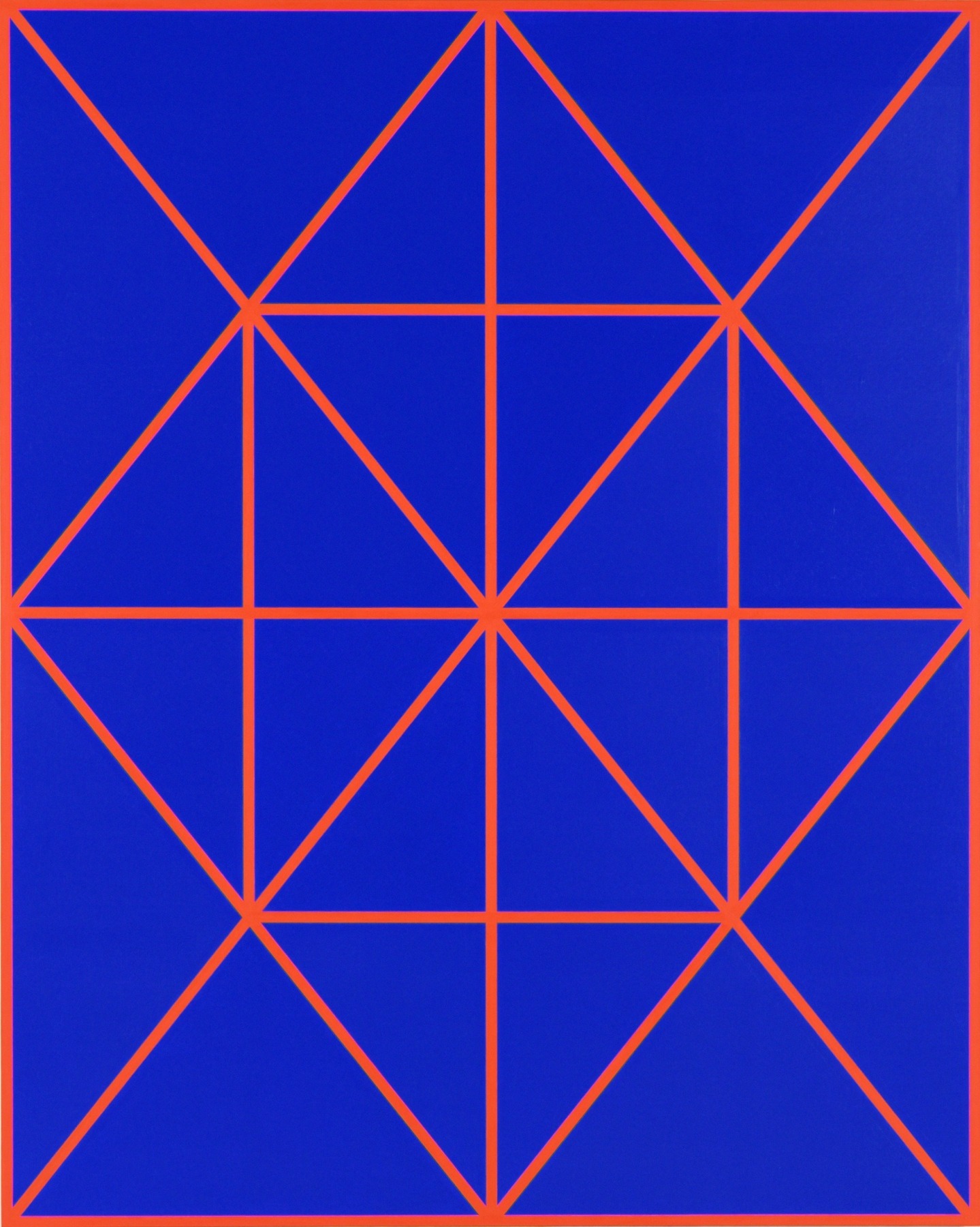 Cary Smith, Complex Diagonals #8 (blue-red), 2017