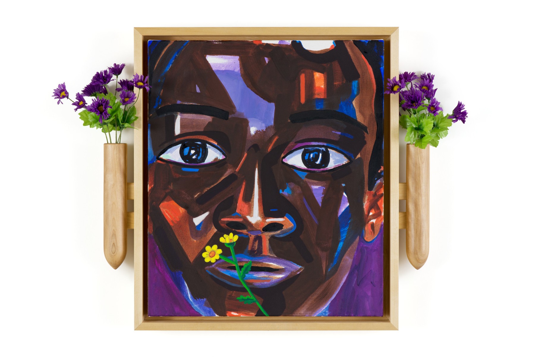 Lamar Peterson, A Young Man with Flowers, 2016