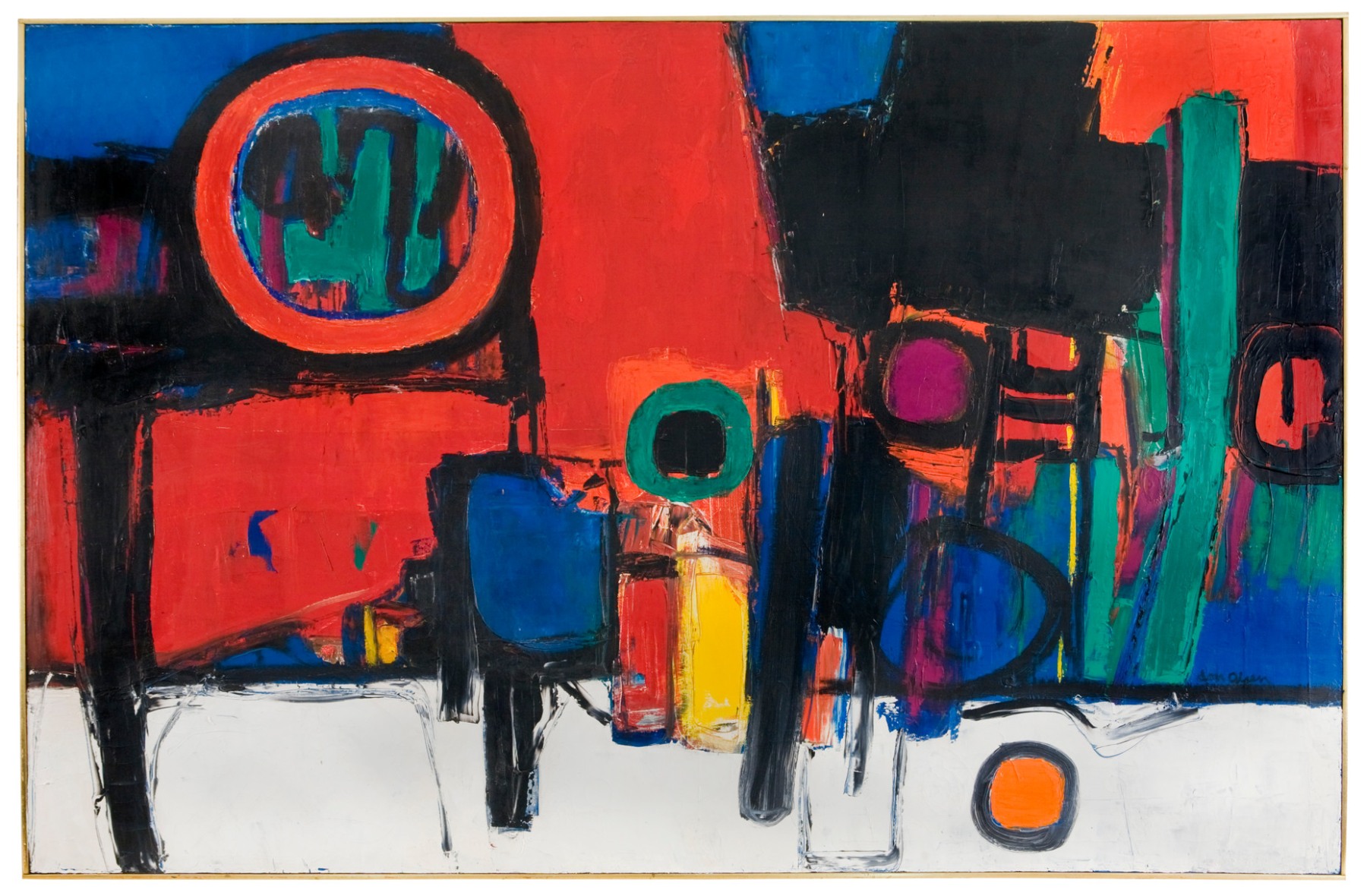 Don Olsen, utah artist, utah art, abstract expressionist,