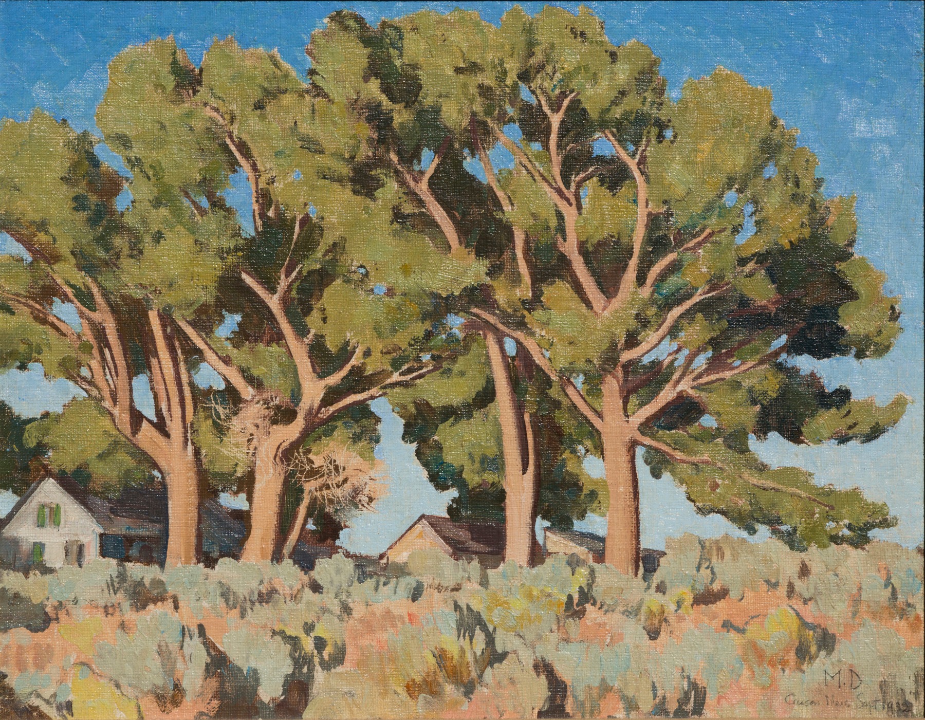 Maynard Dixon, oil painting, Nevada, landscape
