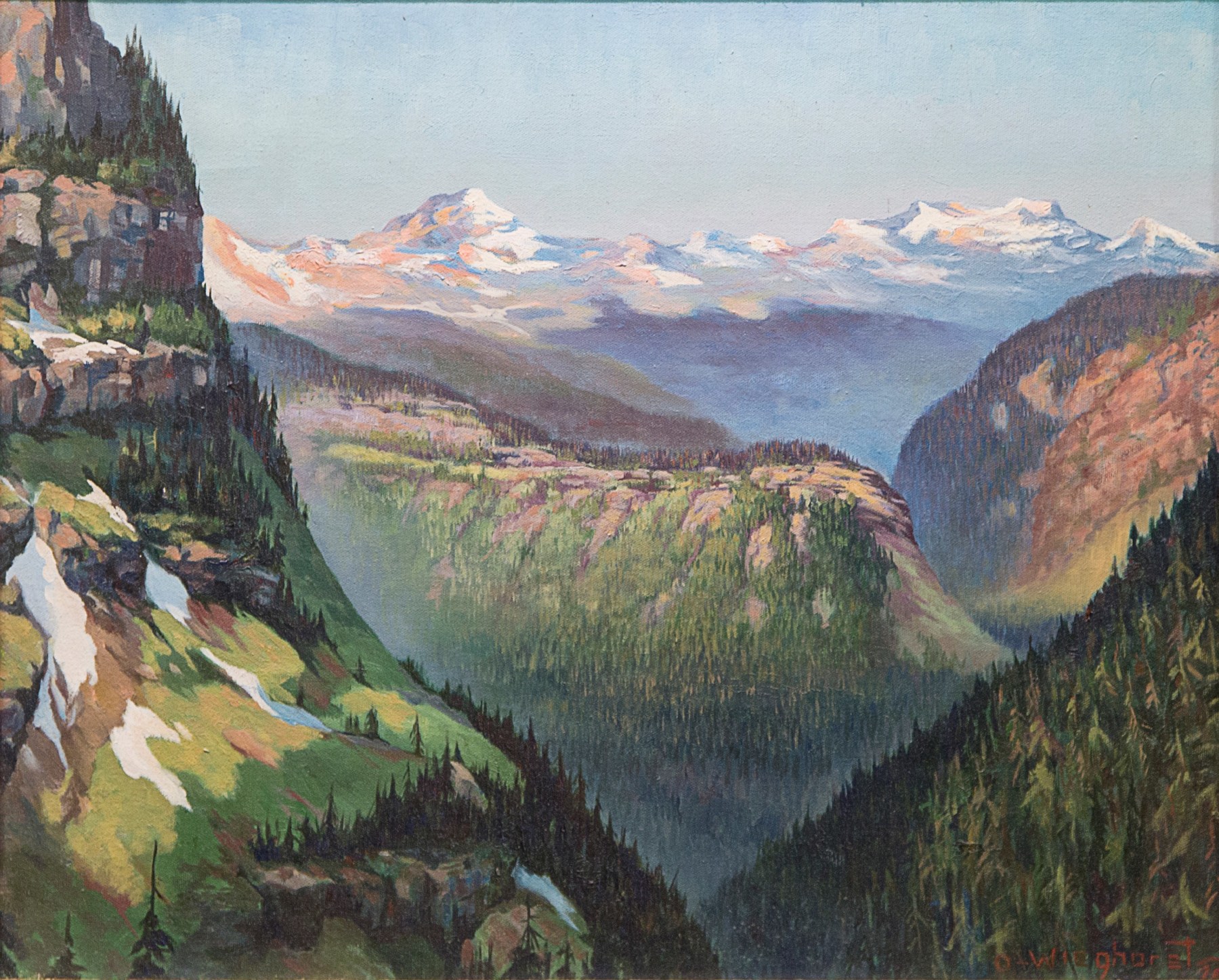 Olaf Wieghorst, Glacier National Park, Montana, western art, landscape