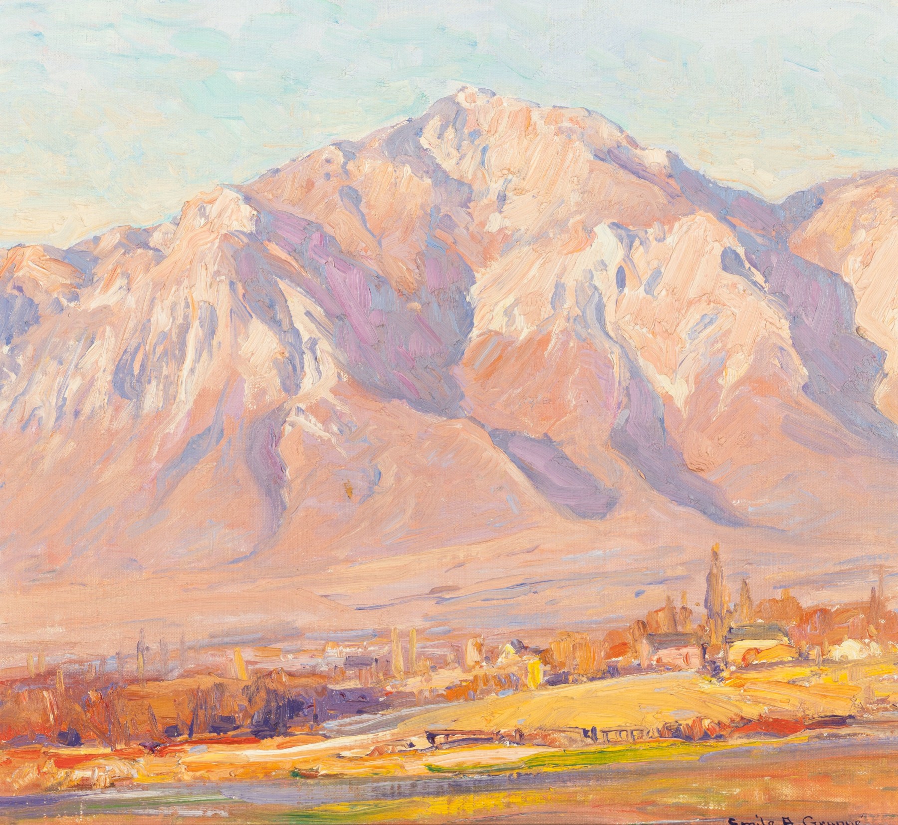 Emile A Gruppe, Ben Lomond, Utah, Utah landscape, utah art,