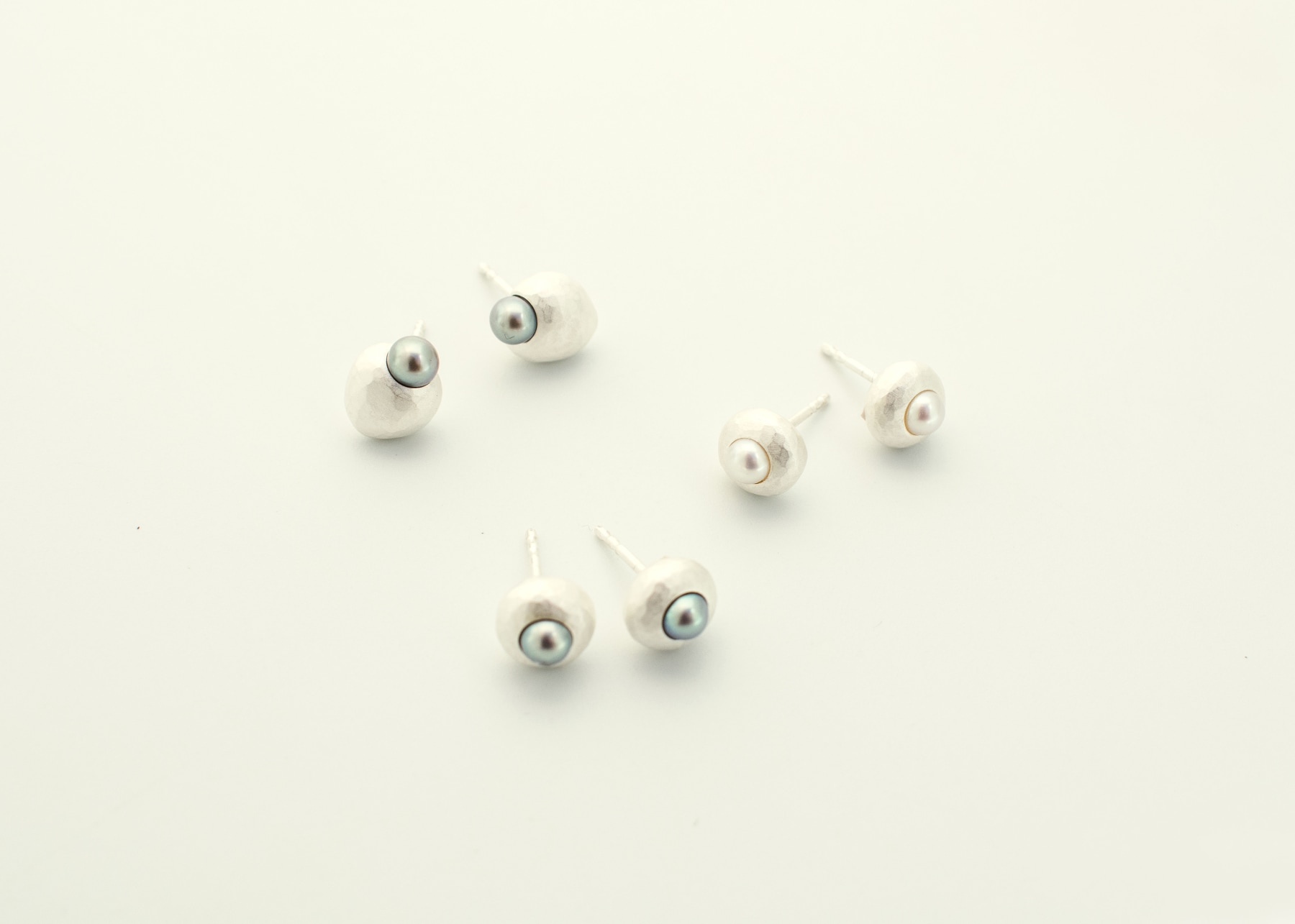 Ute Eitzenh&ouml;ffer, earrings, silver, pearls