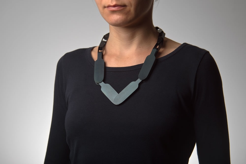 Katrin Feulner, steel necklace