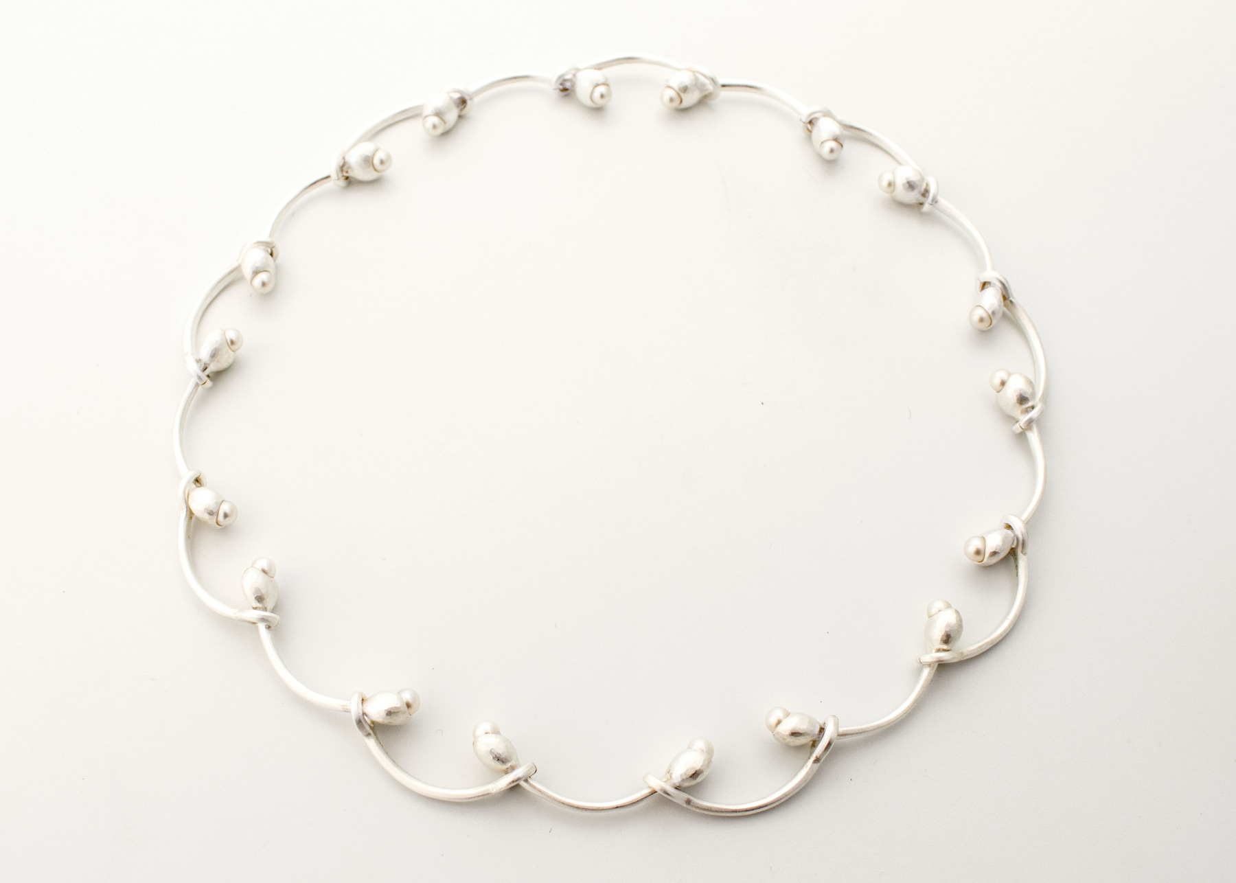 Ute Eitzenh&ouml;ffer, necklace, silver, pearls