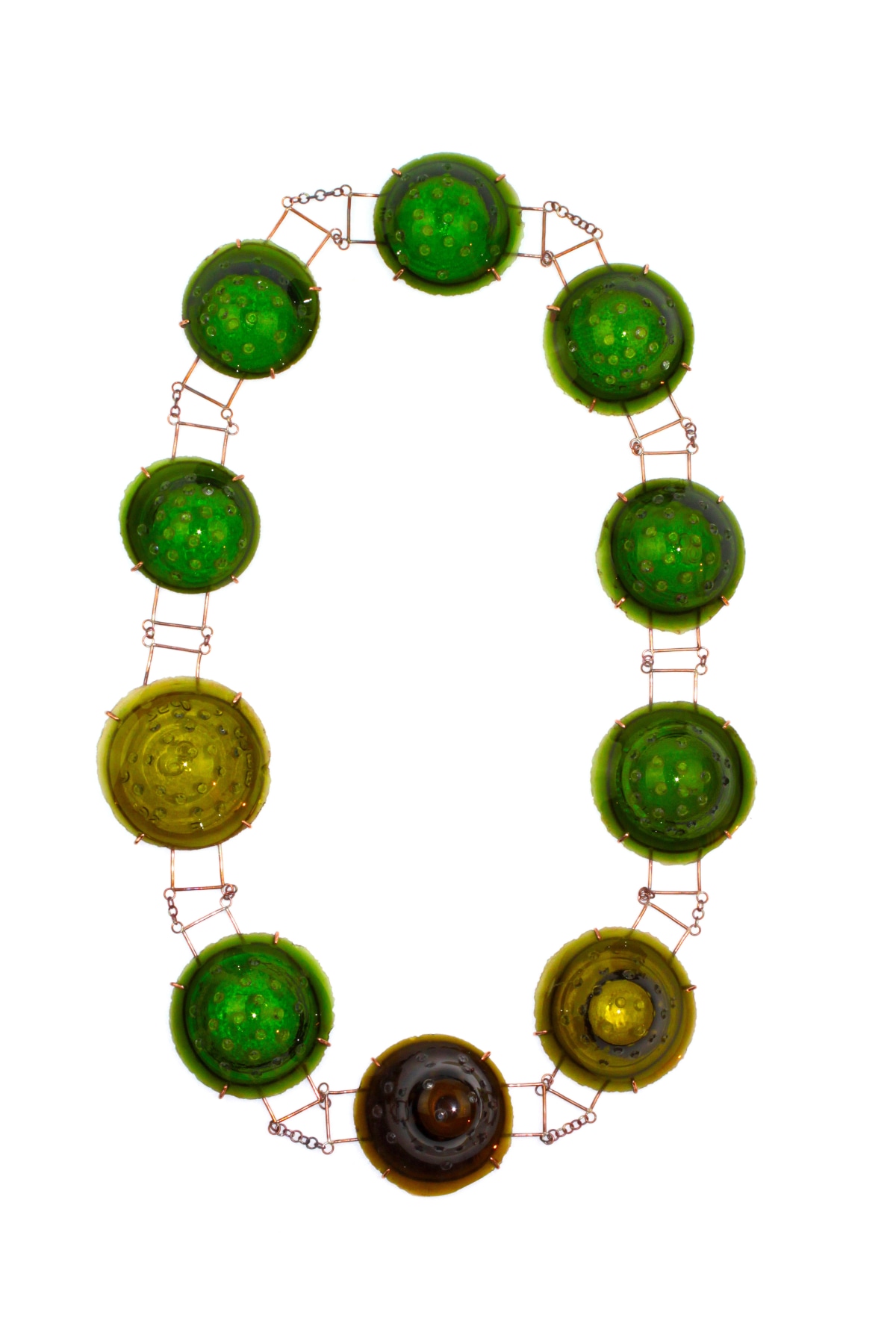 Philip Sajet, glass, contemporary jewelry, necklace
