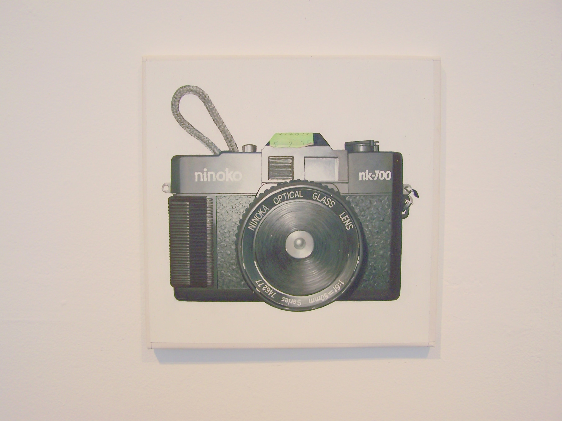 painting of 35mm camera
