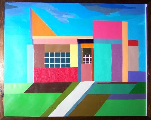 Abstract house painting