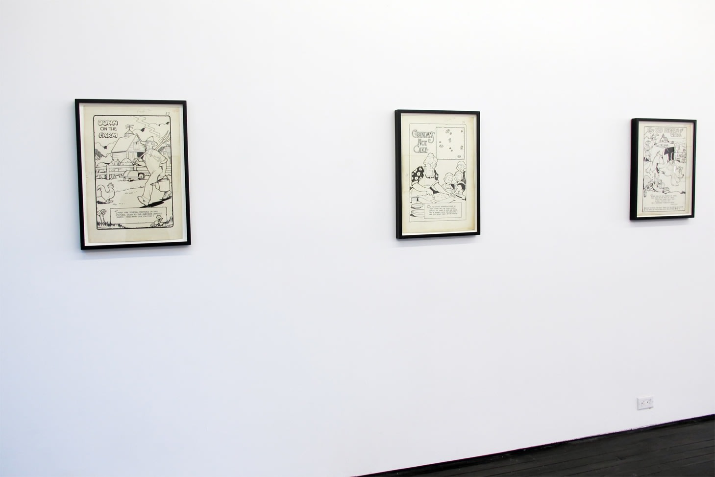 Installation view of George Carlson exhibition