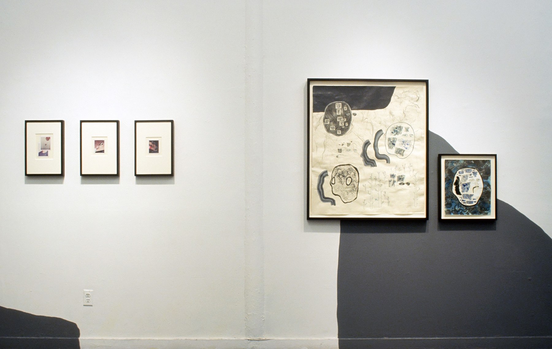 Installation view of five Carter pieces