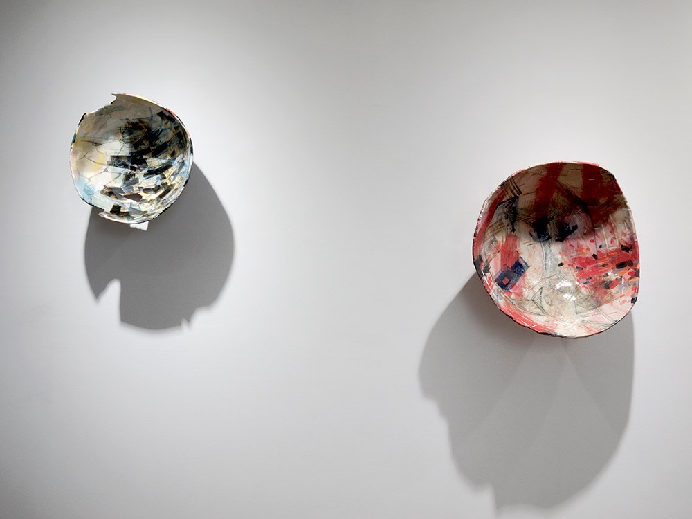Rachael Gorchov installation of ceramic sculptures