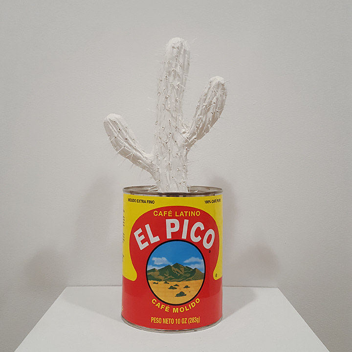 mark mann El Pico Cactus (Mt. Tobias), 2016 Plaster and metal can 10 x 5 x 5 inches Edition of 4
