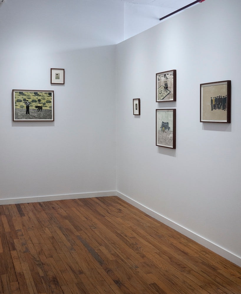 Elin Rodseth exhibition of woodcuts and photopolymer prints installation view