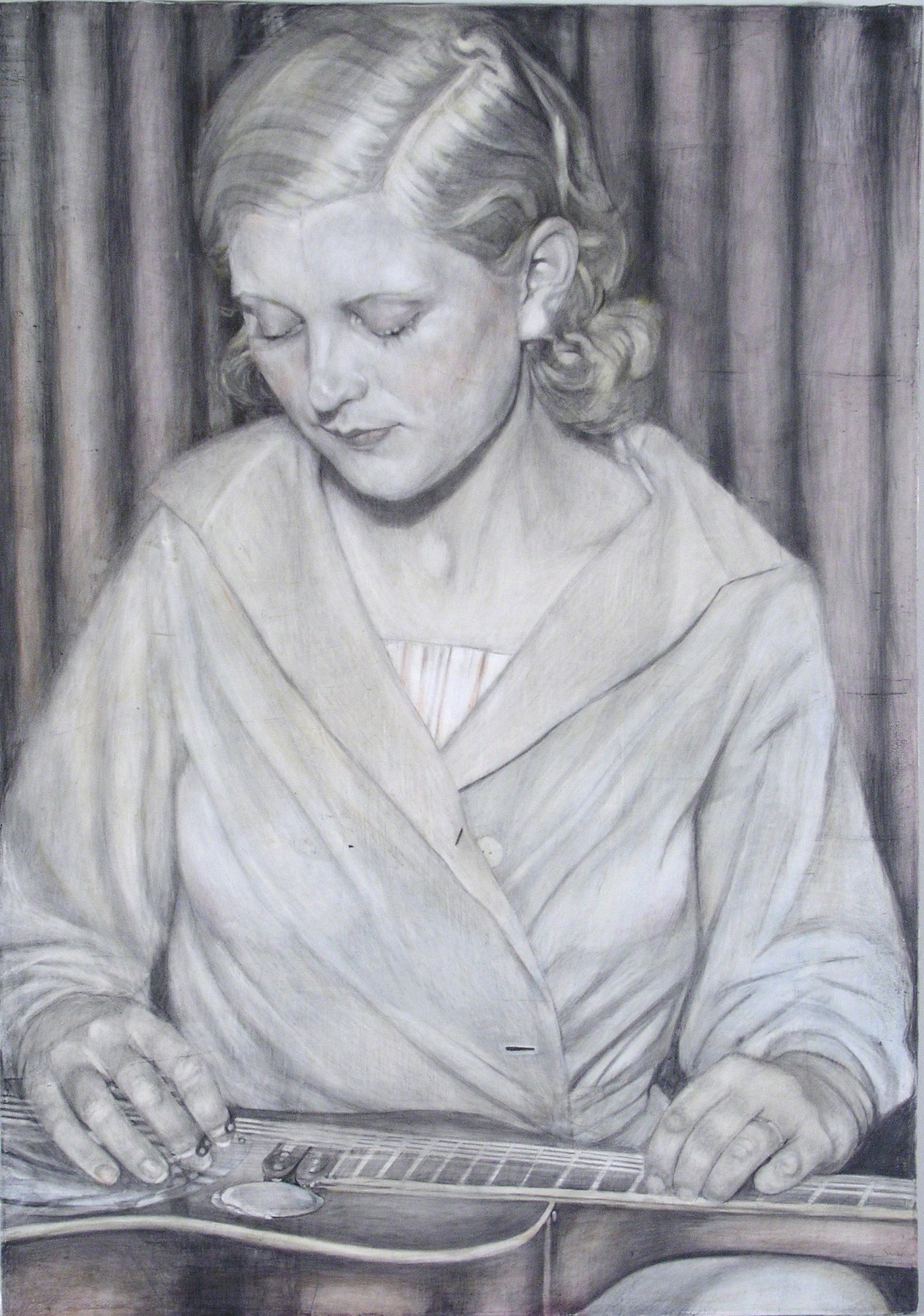 Jenny Scobel, Blond in Red White Blue, 2009