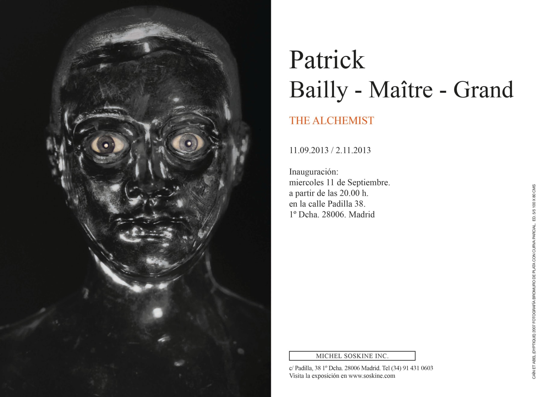 Patrick Bailly-Ma&icirc;tre-Grand, The Alchemist