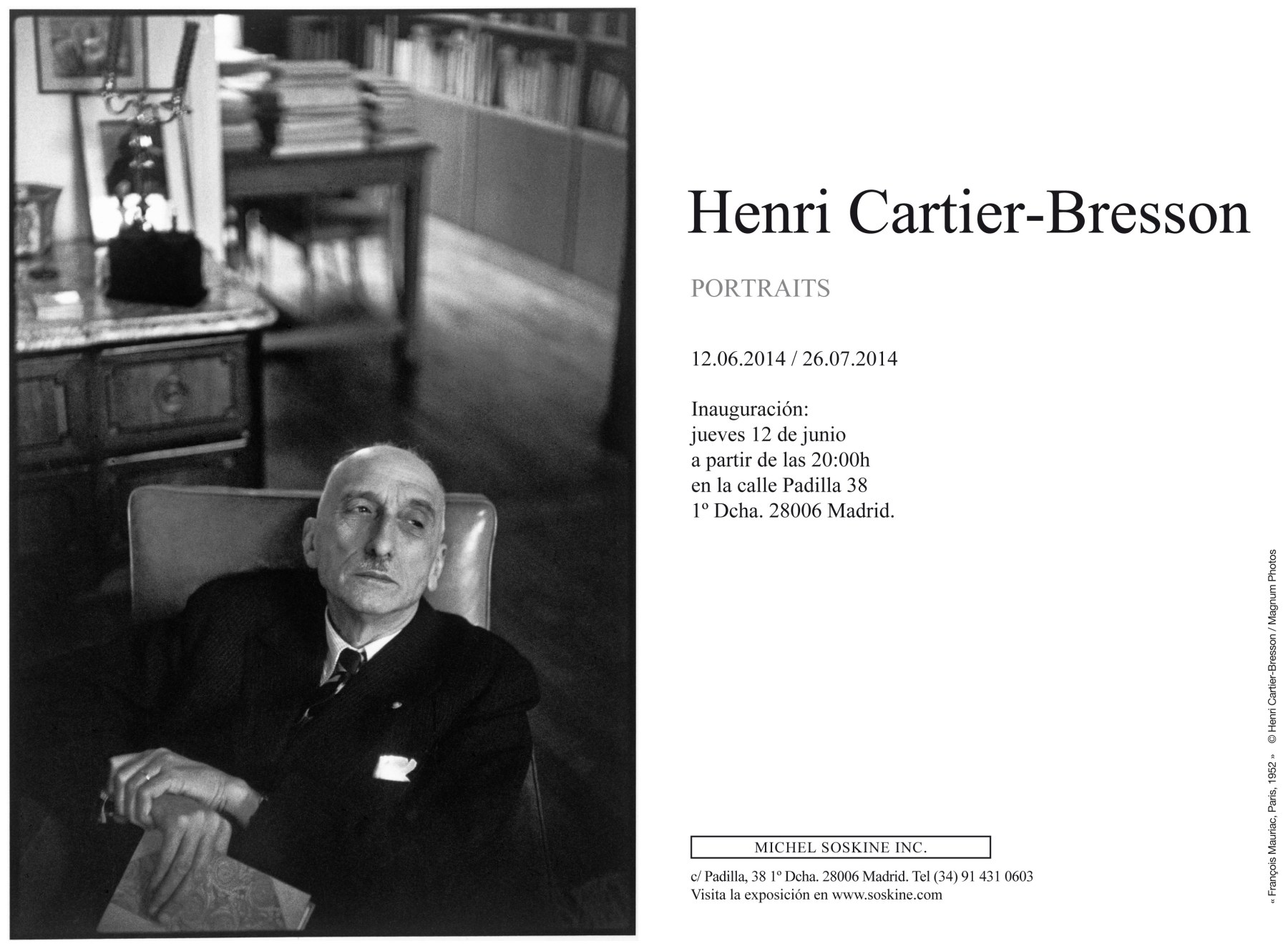 HENRI CARTIER-BRESSON, Portraits