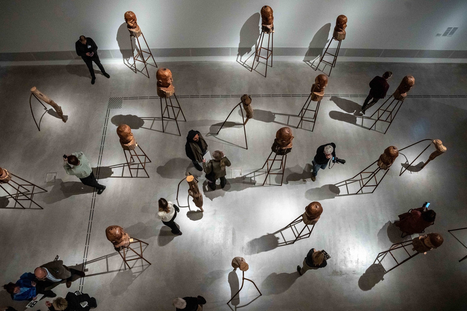 Installation view of Kader Attia: J’Accuse, Berlinische Galerie, Berlin, Germany; April 27 – August 19, 2024