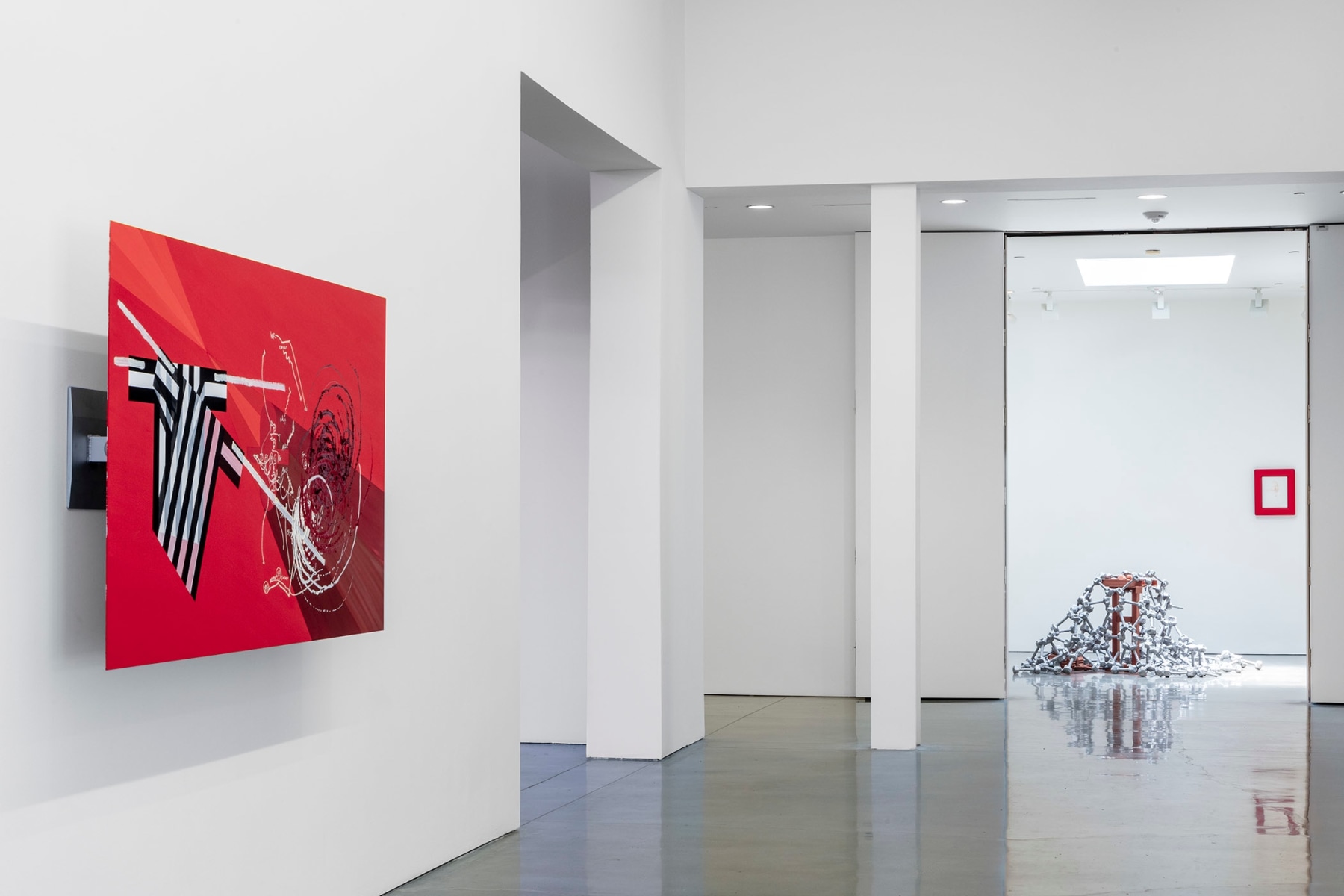 Installation view of Matthew Barney - SECONDARY: commencement, Regen Projects, Los Angeles, California; June 1 – August 17, 2024