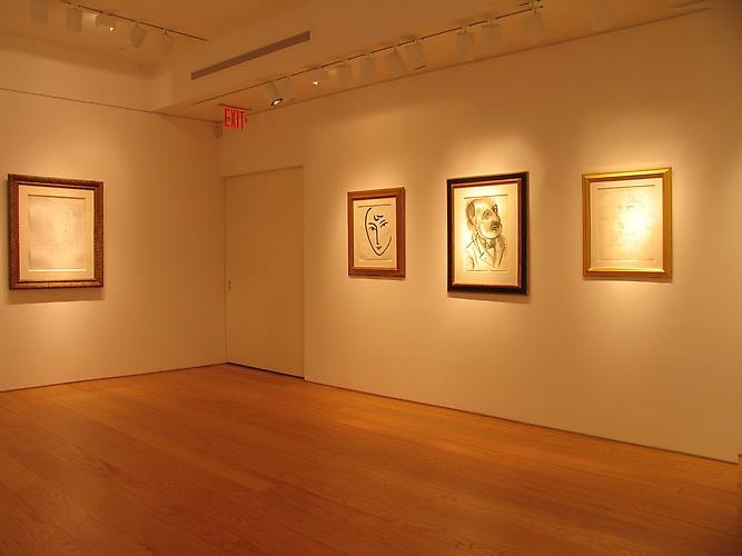 Installation view, Drawings by Henri Matisse and Richard Diebenkorn, 2012