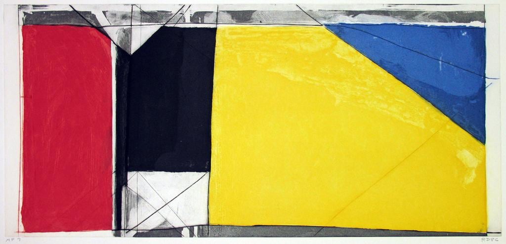 Richard Diebenkorn,&nbsp;Folsom Street Variations III (Primaries), 1986,&nbsp;Etching And Aquatint In Colors