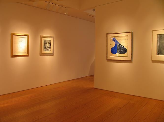 Installation view, Drawings by Henri Matisse and Richard Diebenkorn, 2012