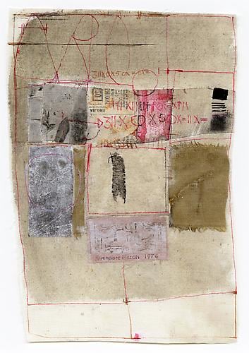 Untitled, 1976 Fabric, paper and ink on fabric