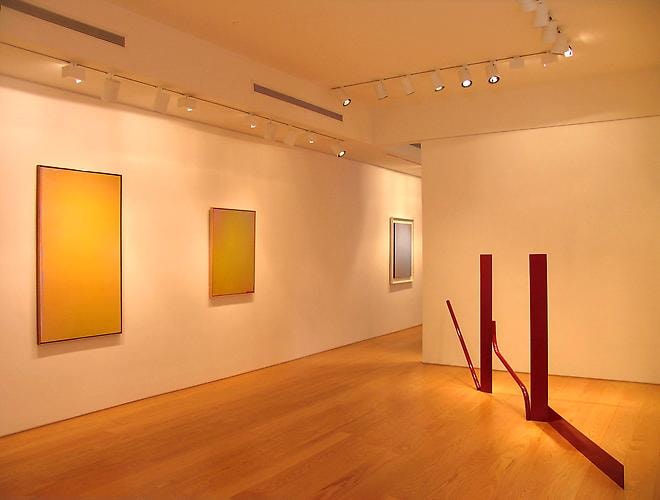 Installation view, Jules Olitski &amp;amp; Anthony Caro: Making Art as Naked as Possible, 1964-1978, 2011