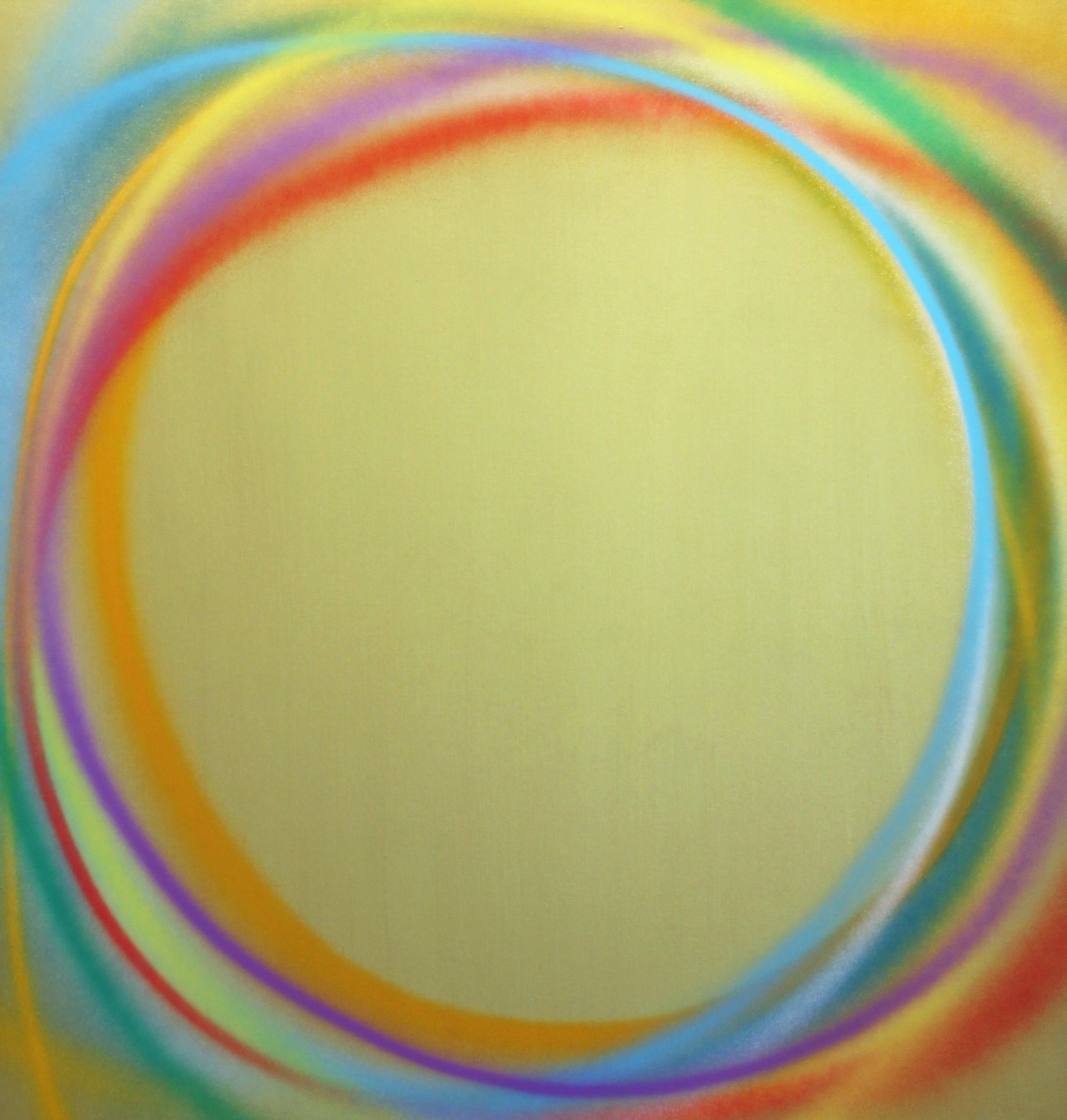 Greenglo, 1988 Acrylic on canvas 62 x 59 inches