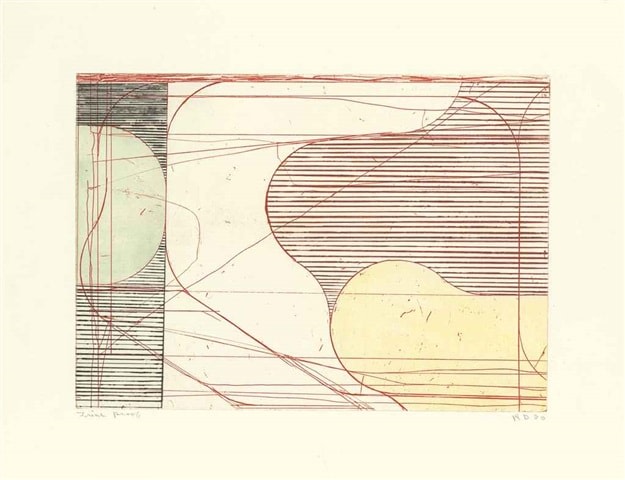 Richard Diebenkorn,&nbsp;Contstruct (Drypoint), from Eight Color Etchings, 1980,&nbsp;Etching, aquatint, and drypoint in colors&nbsp;