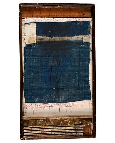 Untitled, 1980 Wood, fabric, acrylic and ink