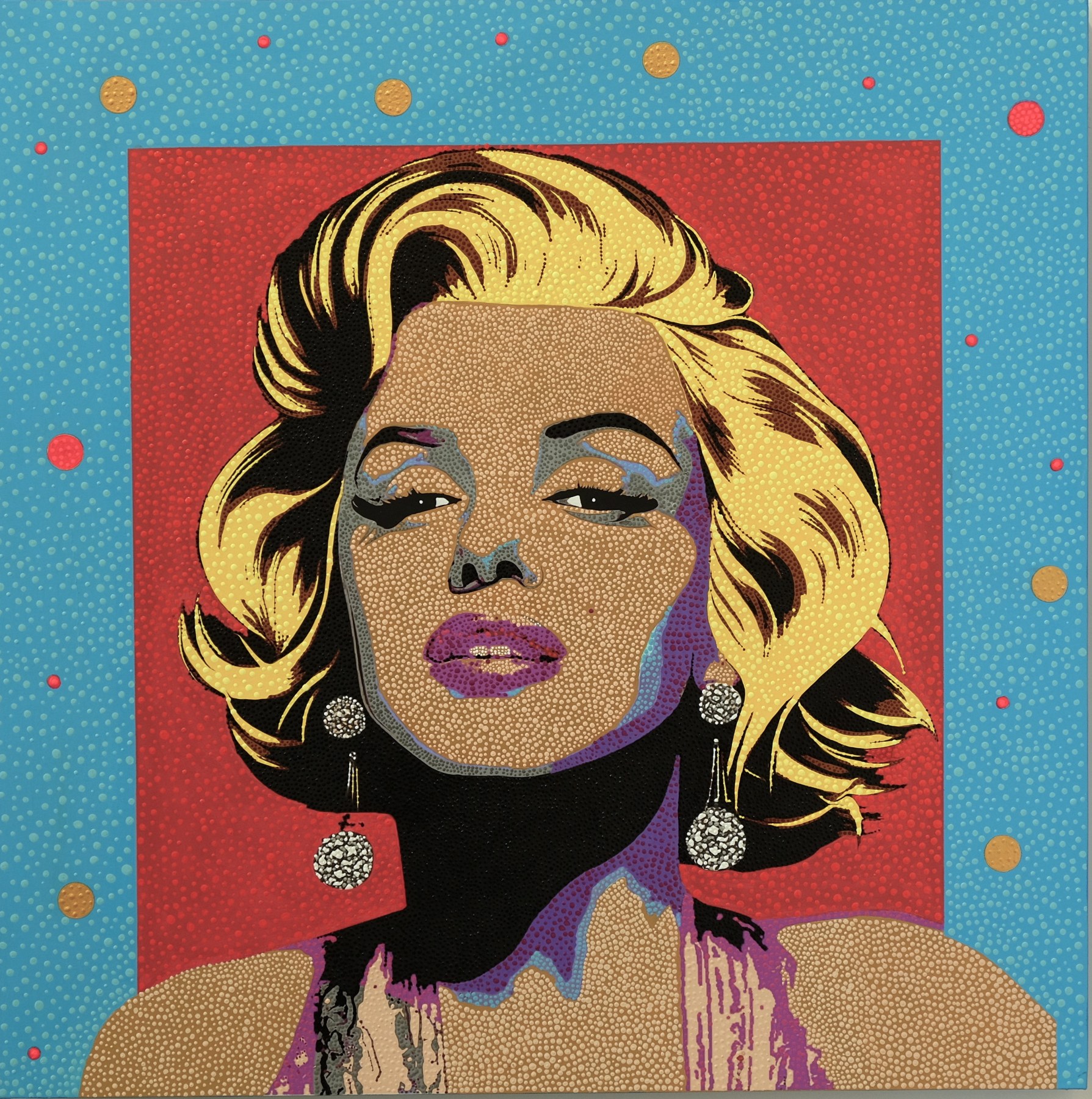 Marilyn Monroe from Dot Pop by Philip Tsiaras at Hg Contemporary founded by Philippe Hoerle Guggenheim