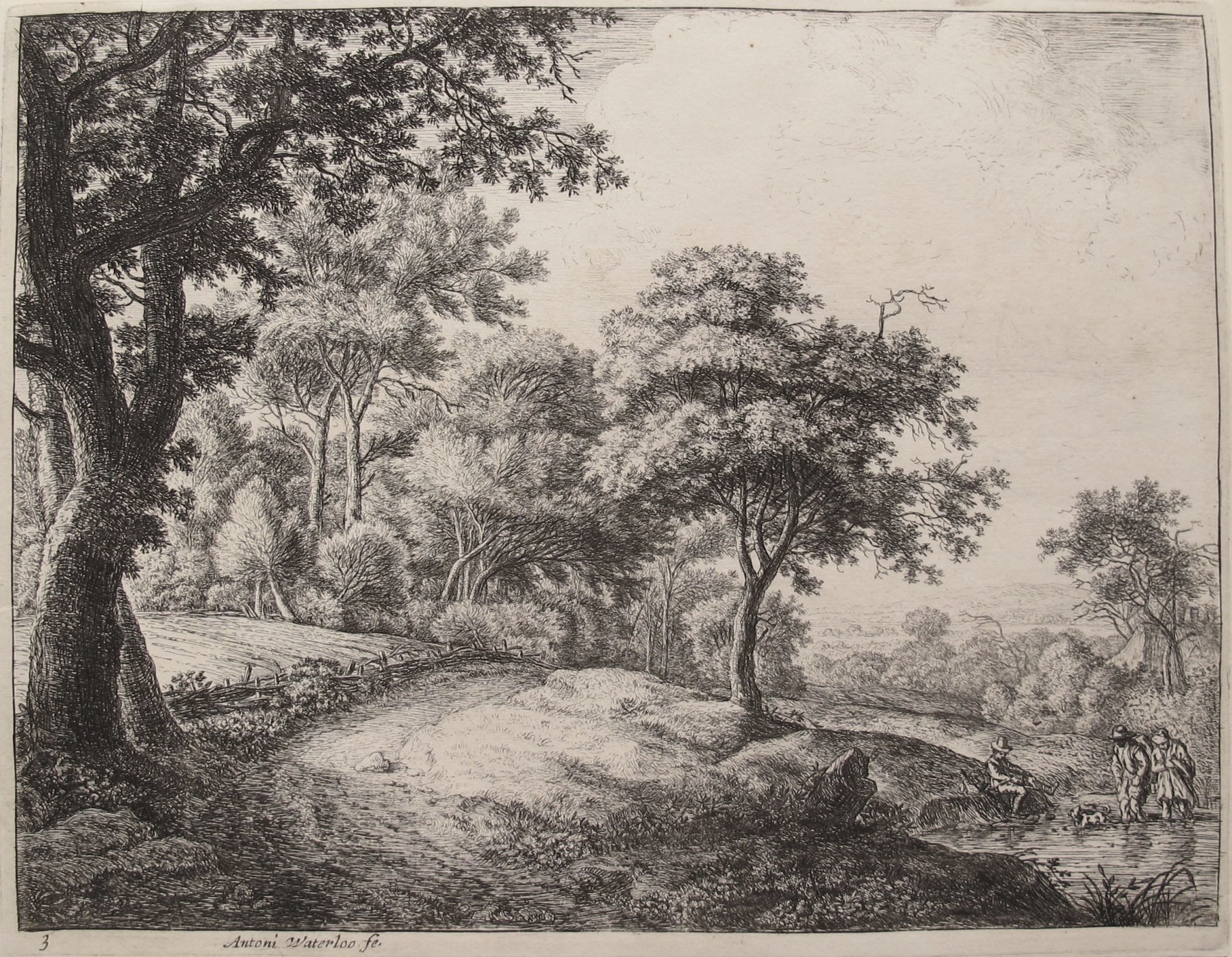 The Great Landscapes III, (3rd State), circa 1650  Etching