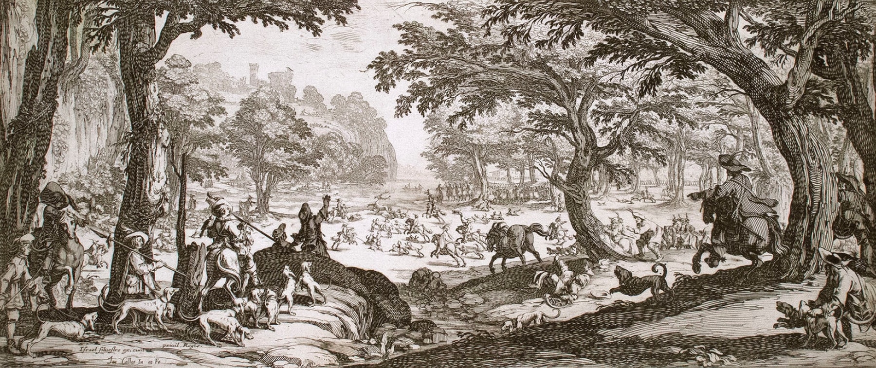 La Grande Chasse, (3rd State), about 1620  The Great Hunt  Etching