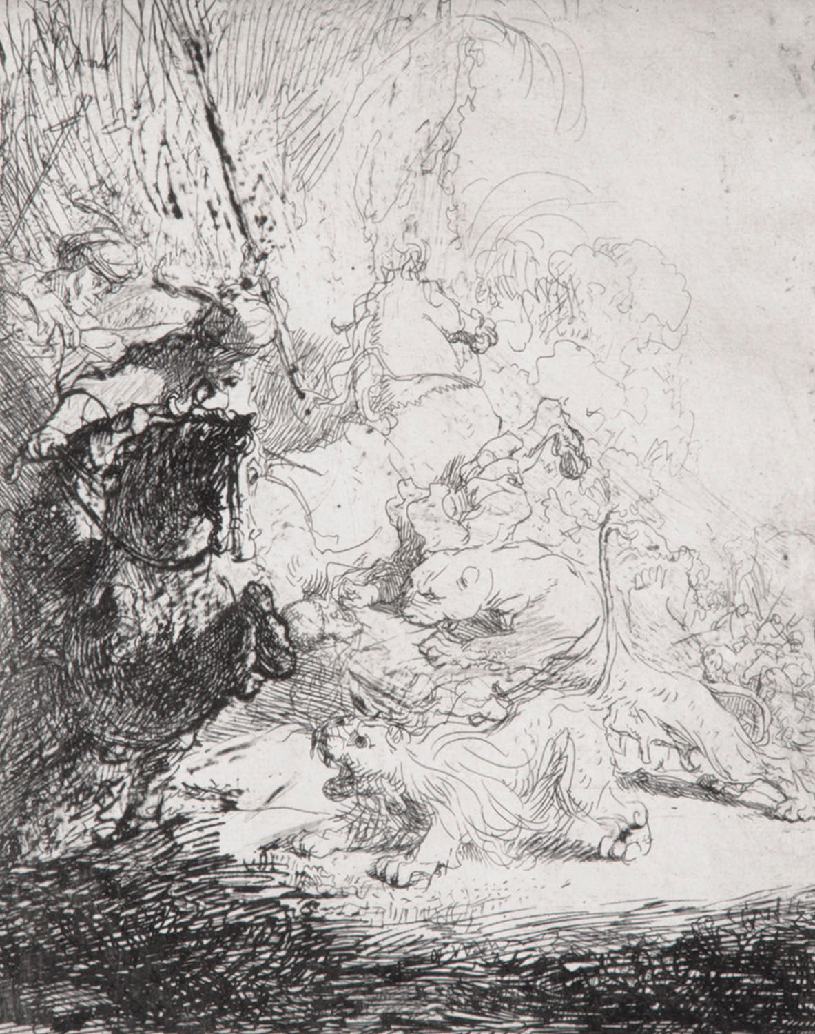 Rembrandt - Small Lion Hunt